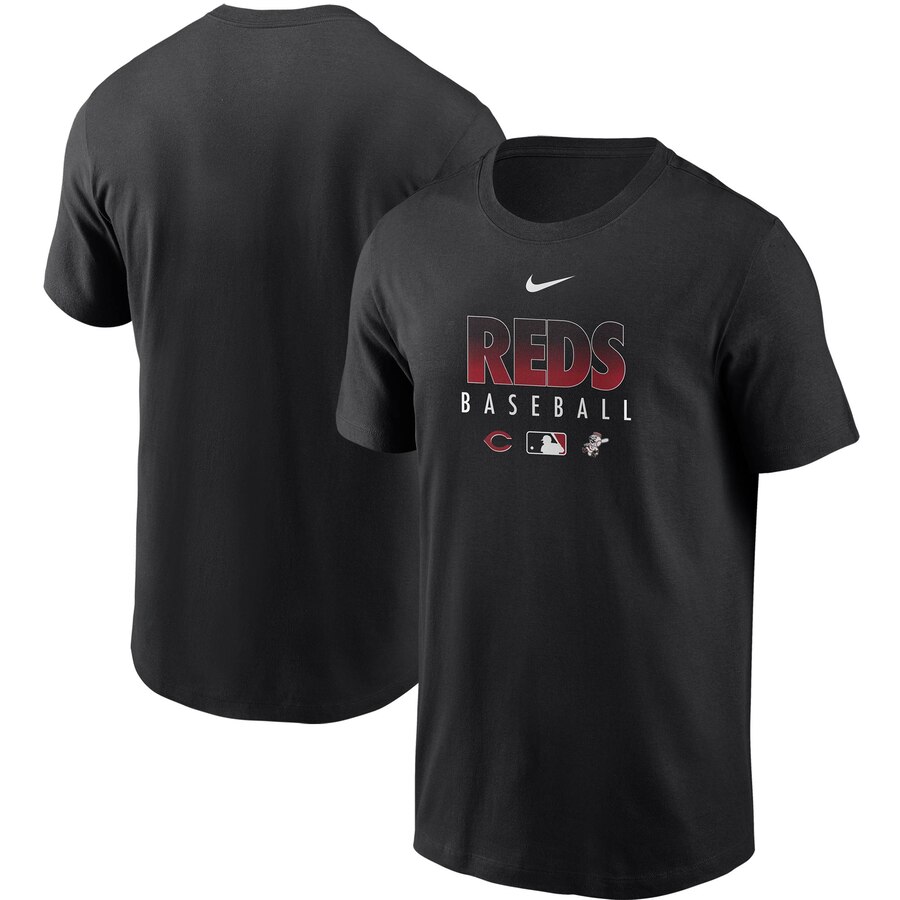 Men's Cincinnati Reds Nike Black Authentic Collection Team Performance T-Shirt