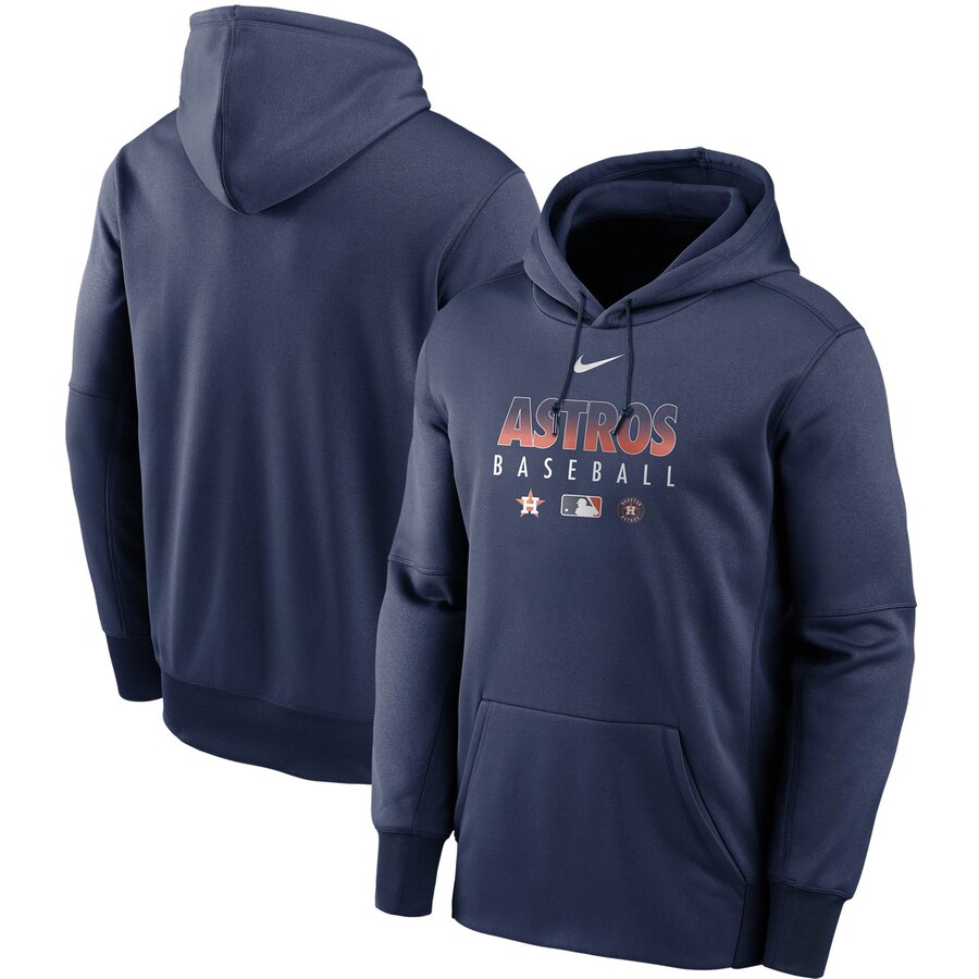 Men's Houston Astros Nike Navy Authentic Collection Therma Performance Pullover Hoodie