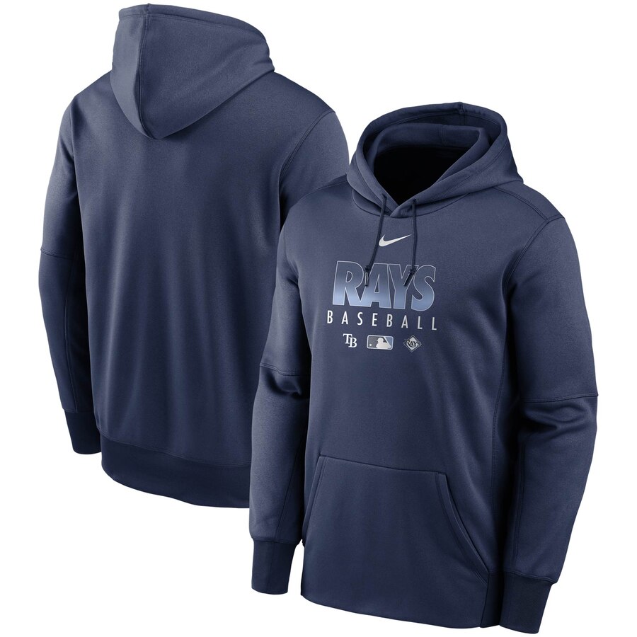 Men's Tampa Bay Rays Nike Navy Authentic Collection Therma Performance Pullover Hoodie