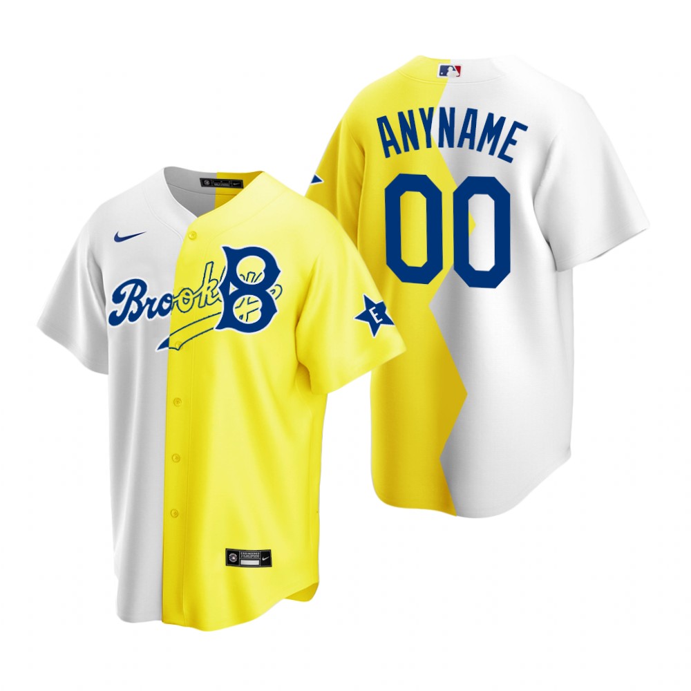 Los Angeles Dodgers Custom White Yellow 2022 MLB All-Star Celebrity Softball Game Jersey