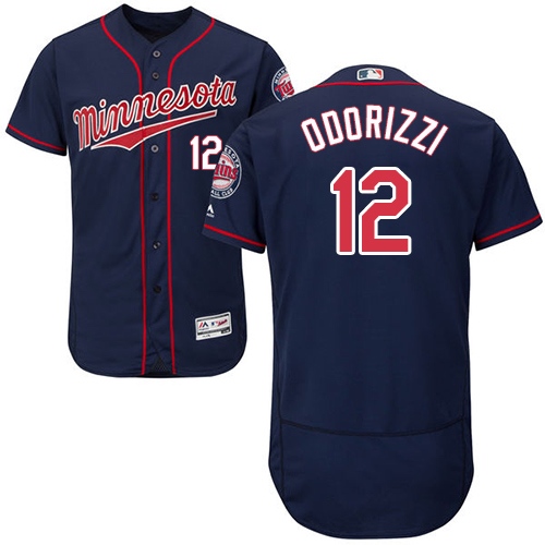 Twins #12 Jake Odorizzi Navy Blue Flexbase Authentic Collection Stitched MLB Jersey
