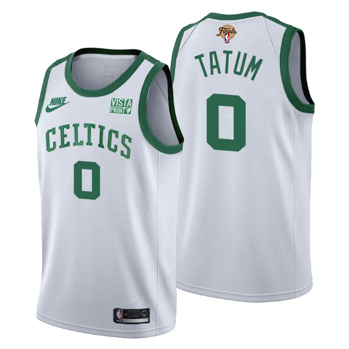 Boston Celtics #0 Jayson Tatum Men's Nike Releases Classic Edition 2022 NBA Finals 75th Anniversary Jersey White
