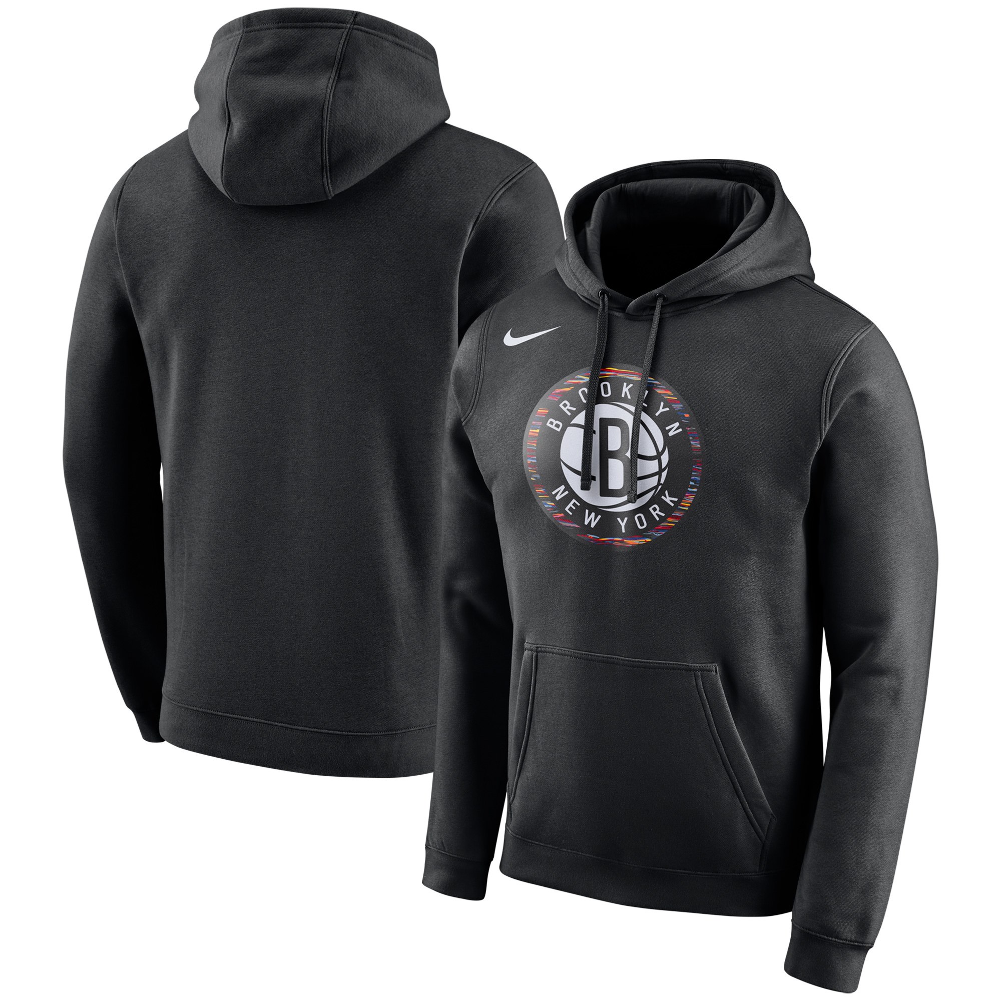 Brooklyn Nets Nike City Edition Logo Essential Pullover Hoodie Black