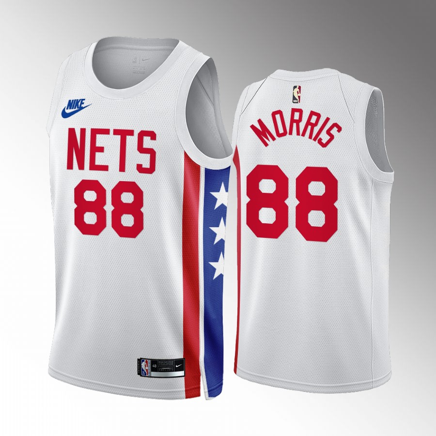 Nike Nets #88 Markieff Morris White NBA 2022-23 Men's Classic Edition Jersey