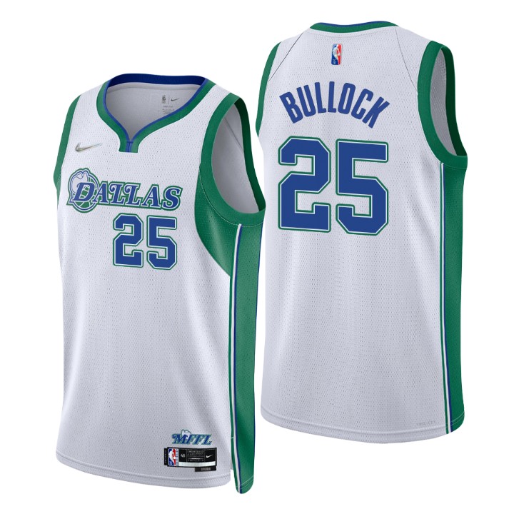 Dallas Mavericks #25 Reggie Bullock Men's Nike White 2021/22 Swingman NBA Jersey - City Edition