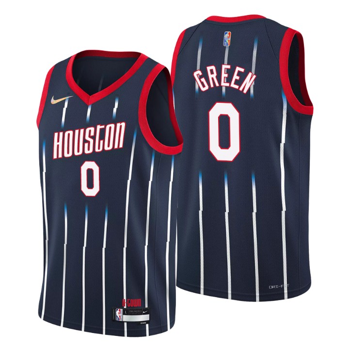 Houston Rockets #0 Jalen Green Men's Nike Navy 2021/22 Swingman NBA Jersey - City Edition