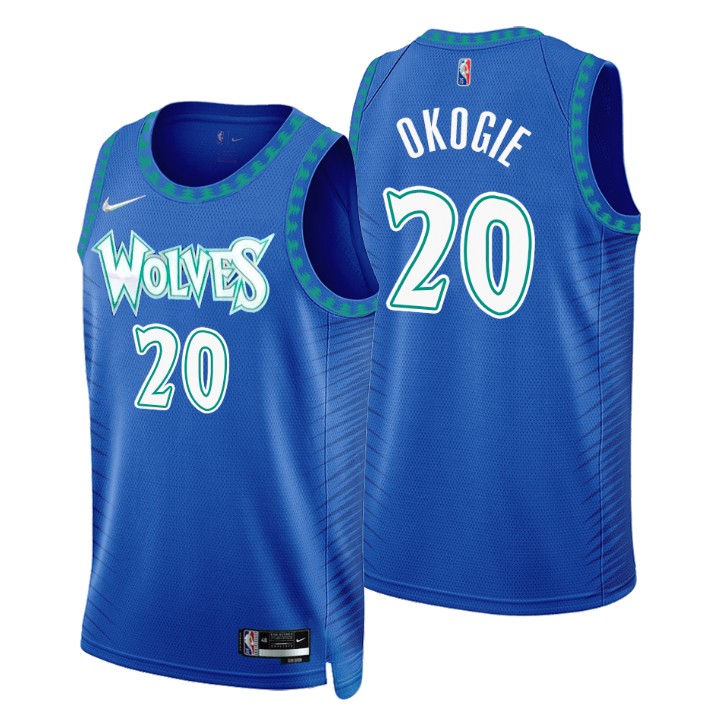 Minnesota Timberwolves #20 Josh Okogie Men's Nike Royal 2021/22 Swingman NBA Jersey - City Edition