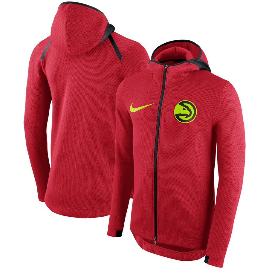 Atlanta Hawks Nike Showtime Therma Flex Performance Full-Zip Hoodie Red