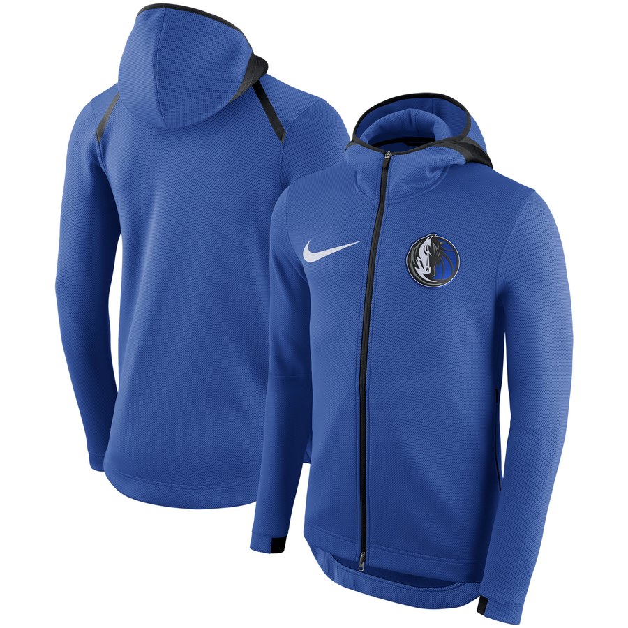 Dallas Mavericks Nike Showtime Therma Flex Performance Full-Zip Hoodie Blue