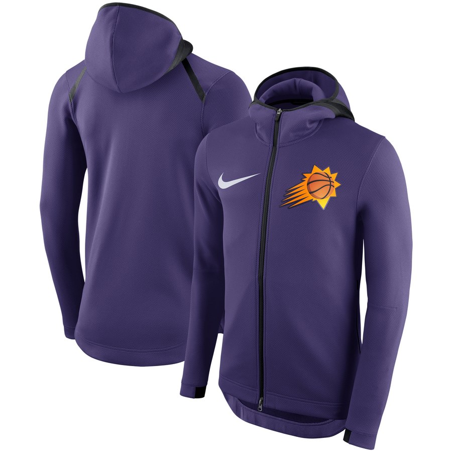 Phoenix Suns Nike Showtime Therma Flex Performance Full-Zip Hoodie Purple