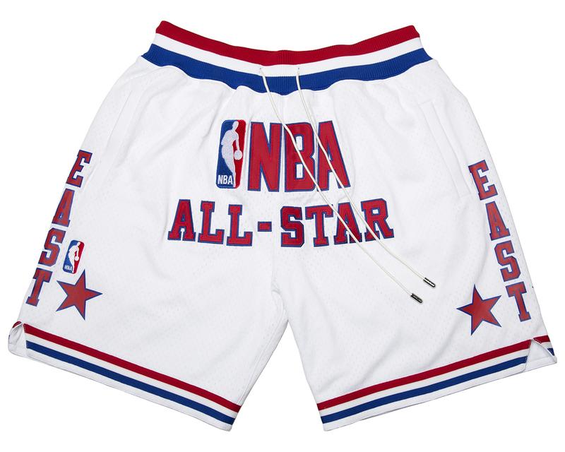 1988 All-Star East Shorts (White) JUST DON By Mitchell & Ness