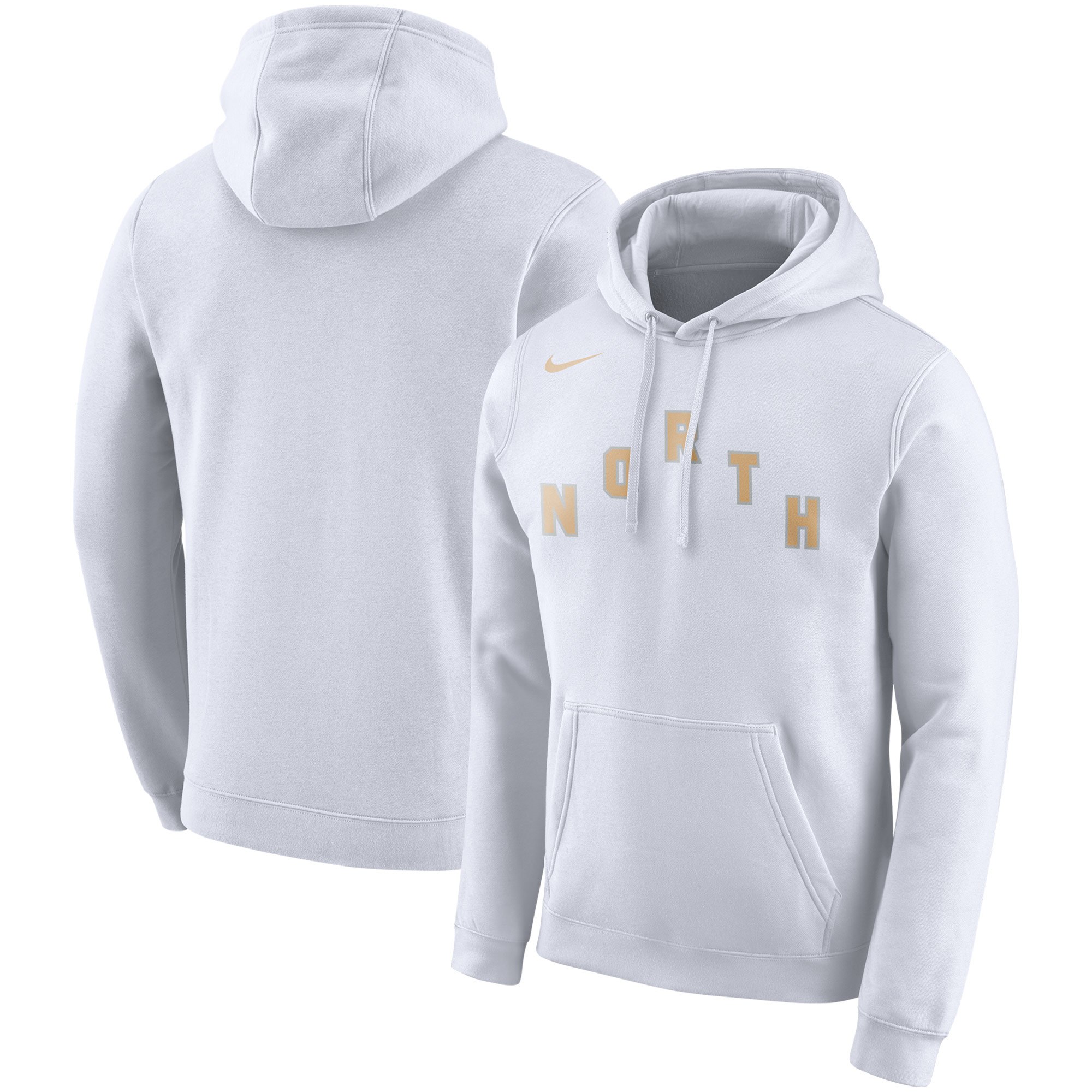 Toronto Raptors Nike City Edition Logo Essential Pullover Hoodie White