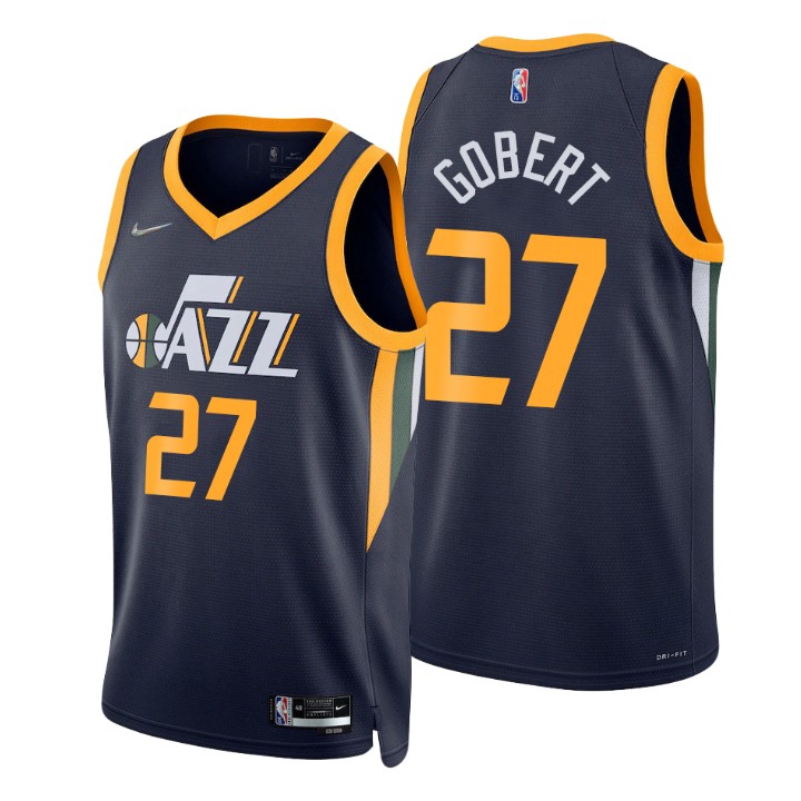 Nike Jazz #27 Rudy Gobert Navy Men's 2021-22 NBA 75th Anniversary Diamond Swingman Jersey - Icon Edition