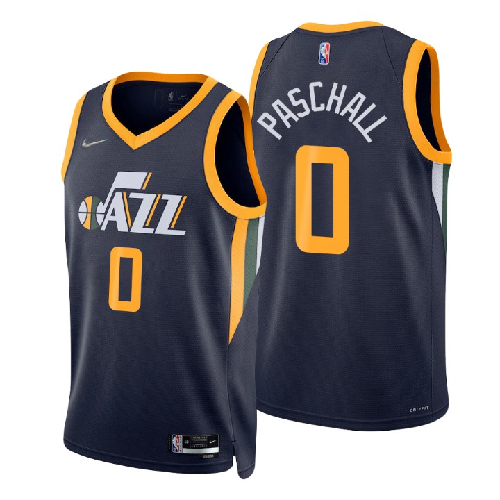 Nike Jazz #0 Eric Paschall Navy Men's 2021-22 NBA 75th Anniversary Diamond Swingman Jersey - Icon Edition