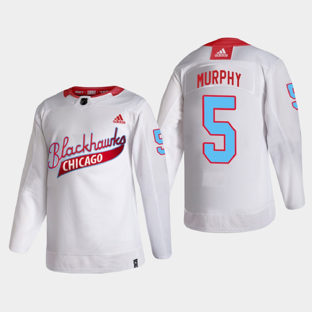 Chicago Blackhawks #5 Connor Murphy Men's White One Community Night NHL Jersey