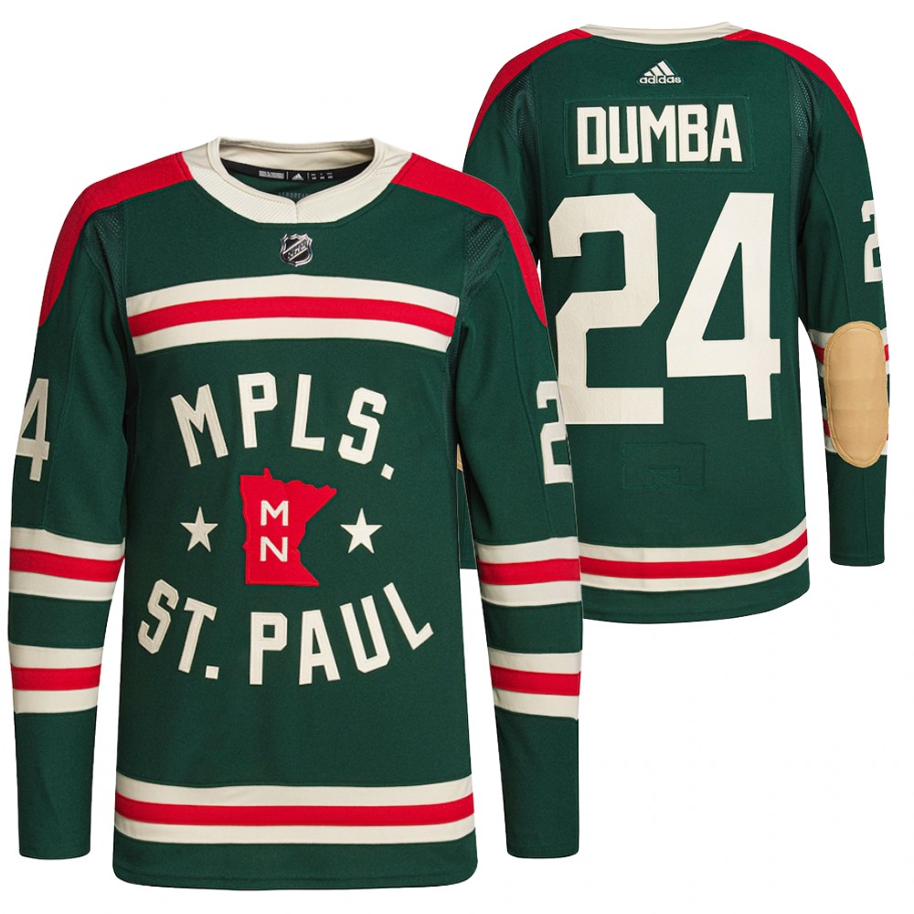 Minnesota Wild #24 Matt Dumba Men's Adidas 2022 Winter Classic Authentic NHL Jersey