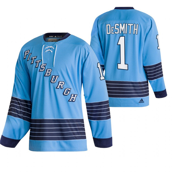 Pittsburgh Penguins #1 Casey Desmith Adidas Men's NHL Light Blue Team Classics Authentic Jersey