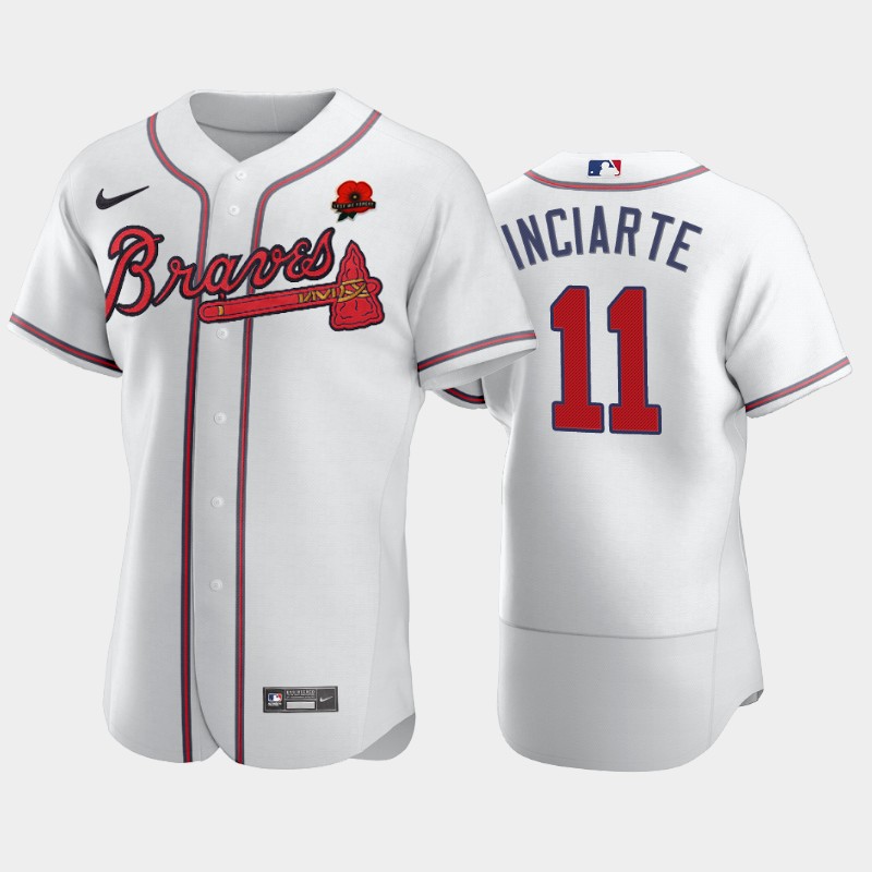 Atlanta Braves #11 Ender Inciarte Men's Nike Authentic 2021 Memorial Day MLB Jersey - White