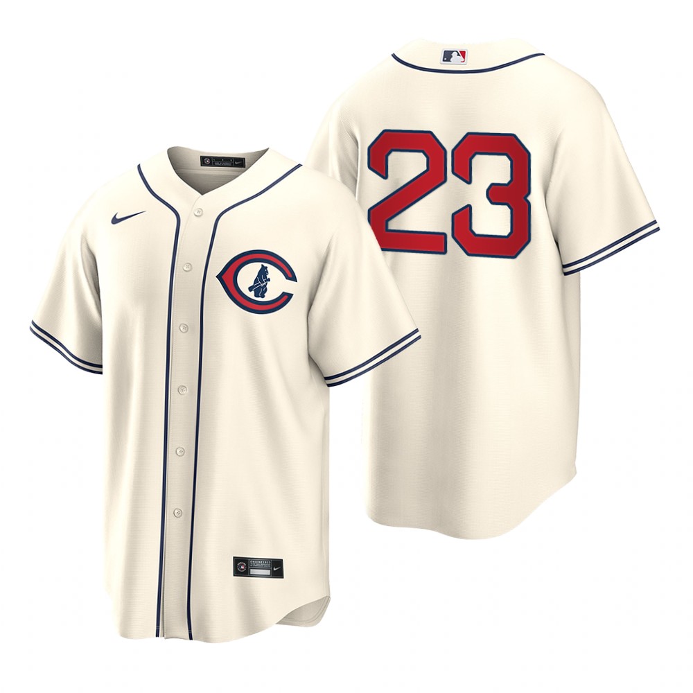 Chicago Cubs #23 Ryne Sandberg Men's 2022 Field of Dreams MLB Game Jersey - Cream