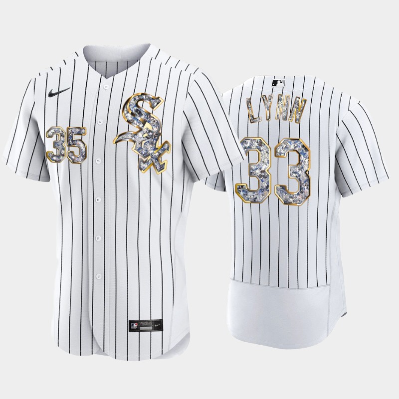Chicago White Sox #33 Lance Lynn Men's Nike Diamond Edition MLB Jersey - White
