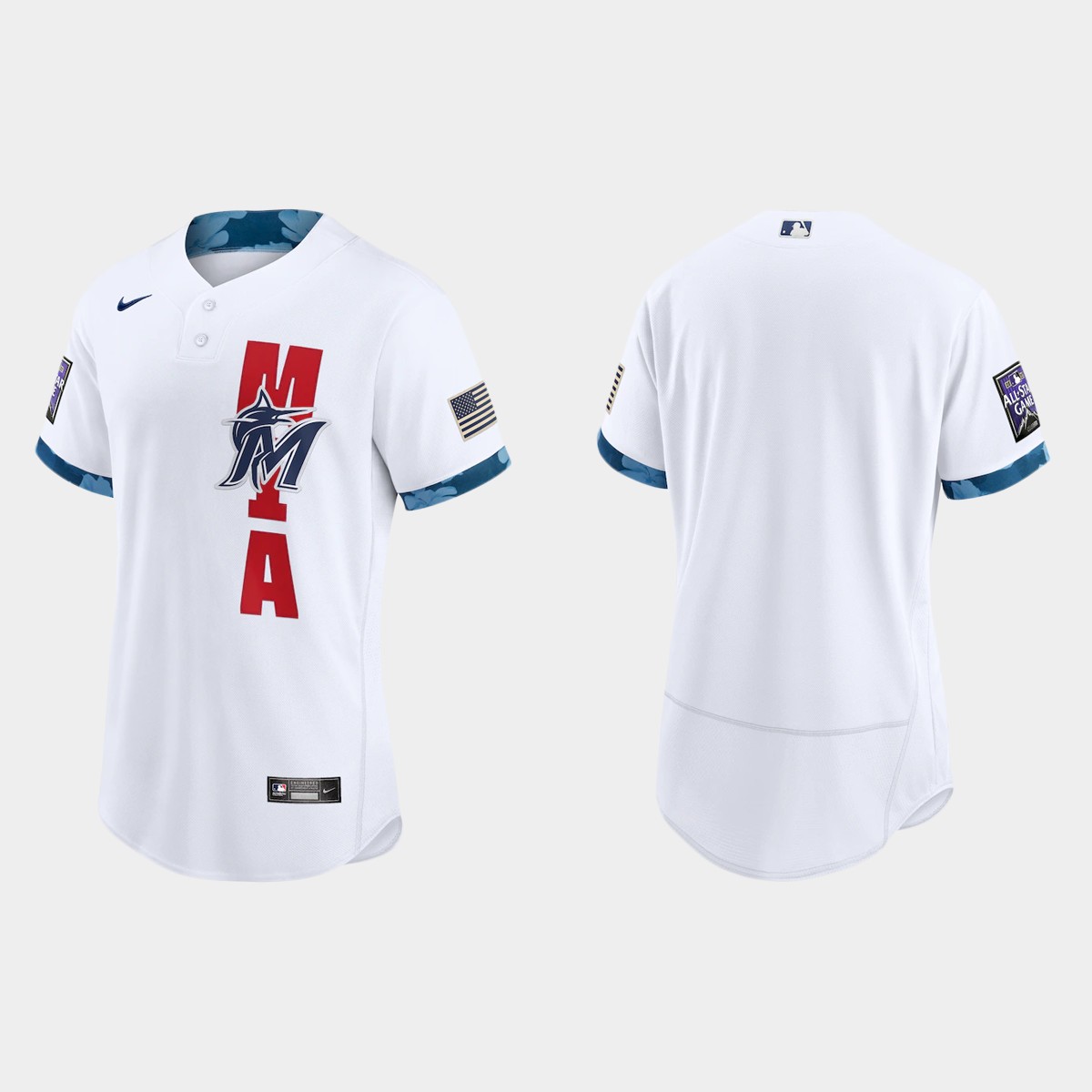 Miami Marlins 2021 Mlb All Star Game Authentic White Jersey