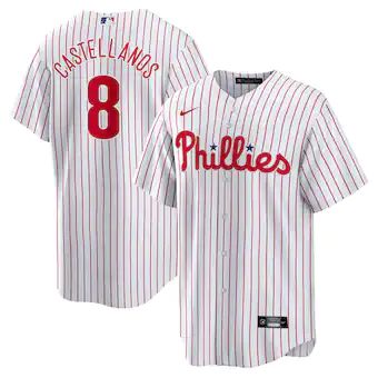 Philadelphia Phillies #8 Nick Castellanos Nike Replica Player Jersey - White