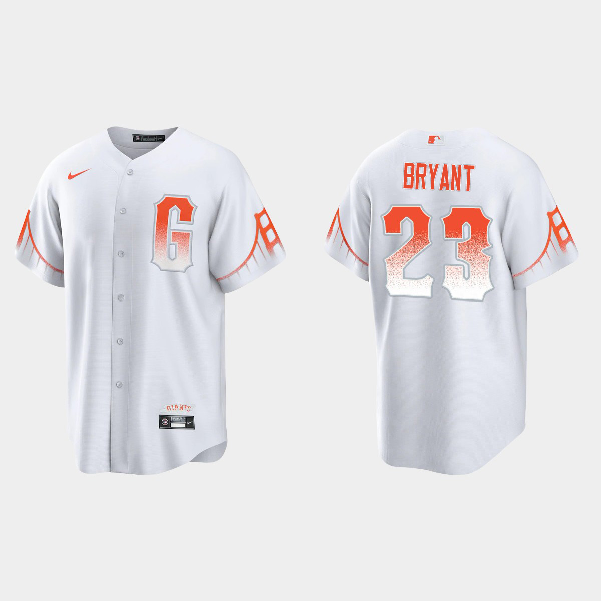 San Francisco Giants #23 Kris Bryant Men's 2021 City Connect White Fan's Version Jersey
