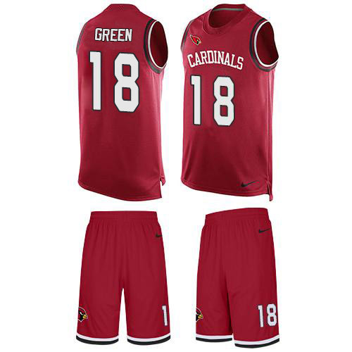 Nike Cardinals #18 A.J. Green Red Team Color Men's Stitched NFL Limited Tank Top Suit Jersey