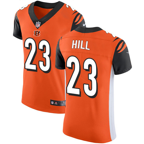 Nike Bengals #23 Daxton Hill Orange Alternate Men's Stitched NFL New Elite Jersey