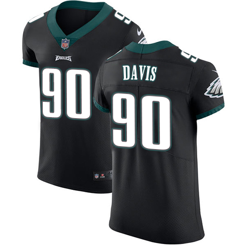 Nike Eagles #90 Jordan Davis Black Alternate Men's Stitched NFL New Elite Jersey