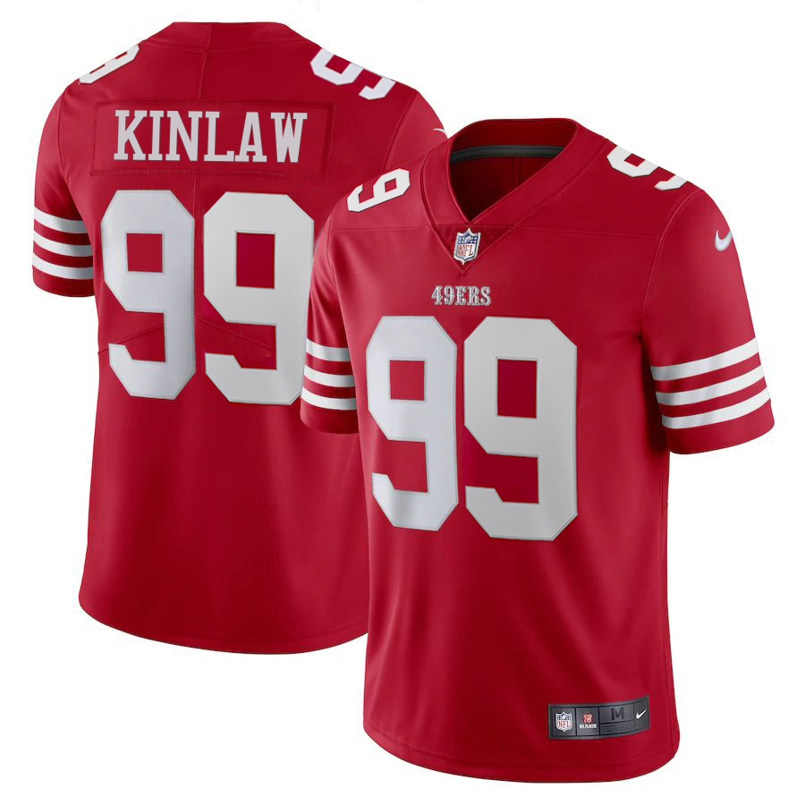 San Francisco 49ers #99 Javon Kinlaw Scarlet Nike Men's Limited Stitched NFL Vapor Untouchable Jersey