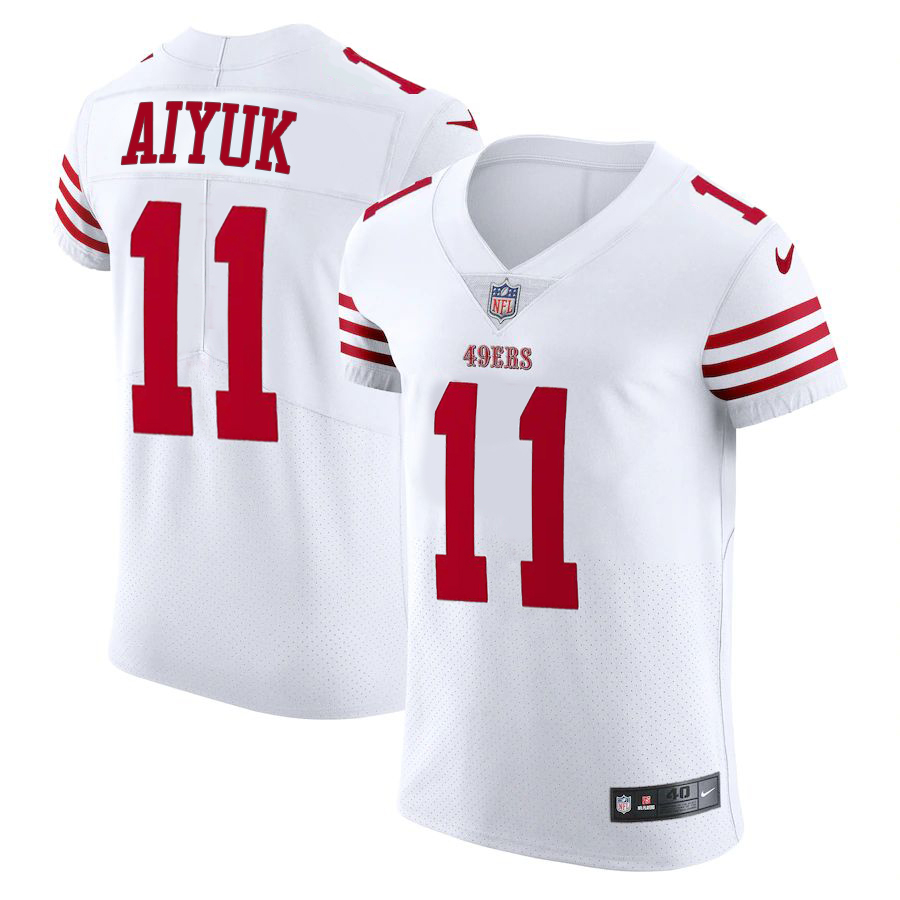 San Francisco 49ers #11 Brandon Aiyuk White Nike Men's Authentic Stitched NFL Vapor Untouchable Elite Jersey