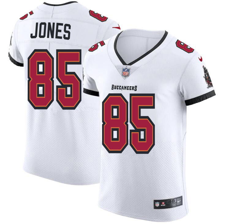 Tampa Bay Buccaneers #85 Julio Jones Men's Nike White Vapor Elite Jersey