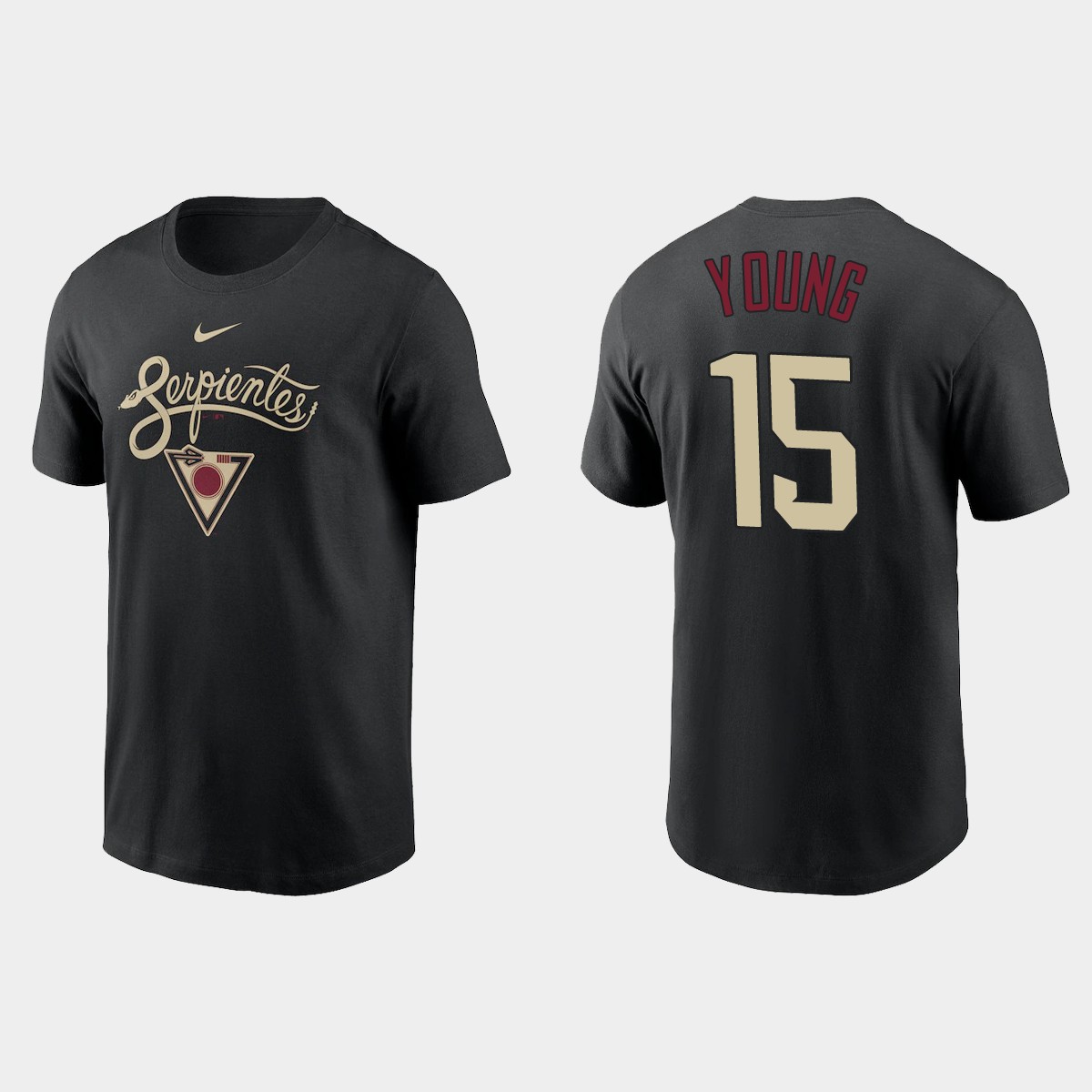Arizona Diamondbacks #15 Andrew Young Men's Nike 2021 City Connect Graphic T-Shirt Black