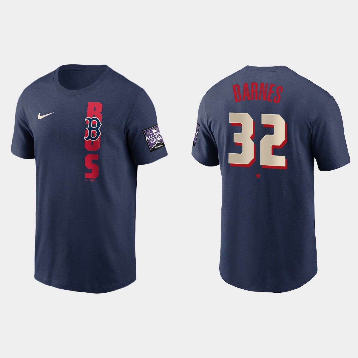 Boston Red Sox #32 Matt Barnes Men's 2021 Mlb All Star Game Navy T-Shirt