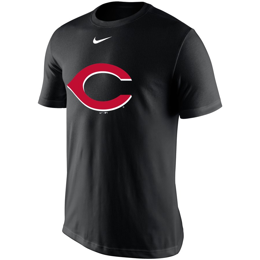Cincinnati Reds Nike Legend Batting Practice Primary Logo Performance T-Shirt Black