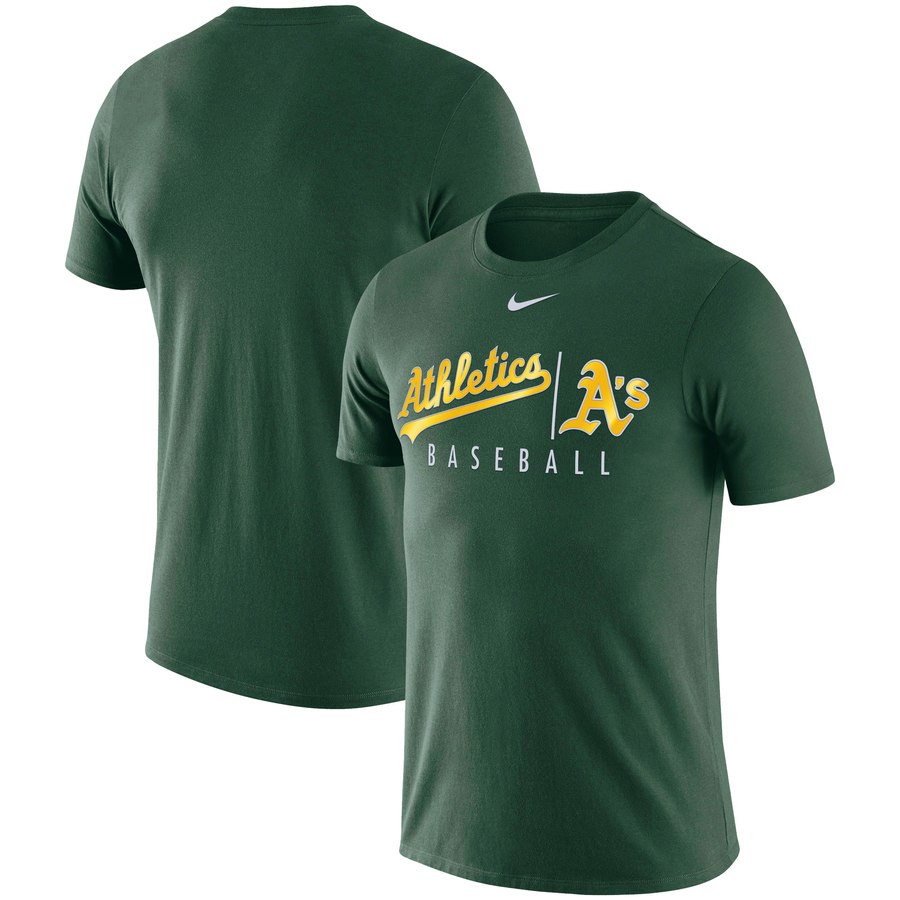 Oakland Athletics Nike MLB Practice T-Shirt Green