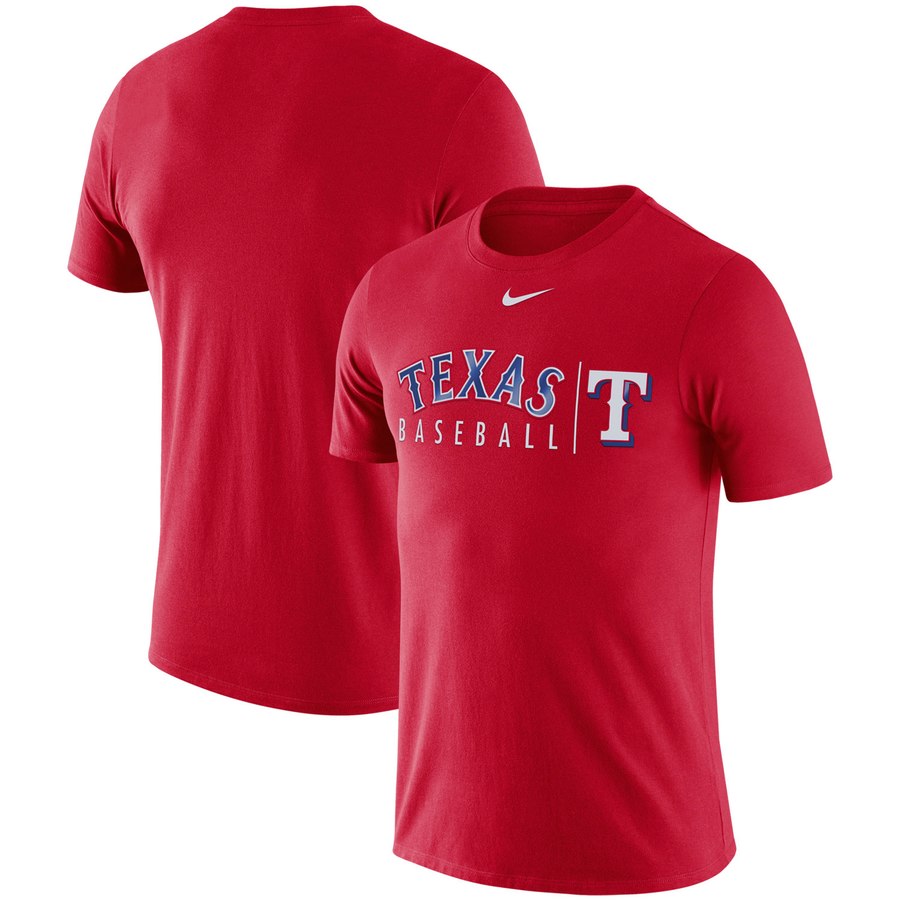 Texas Rangers Nike 2019 Practice T-Shirt Red