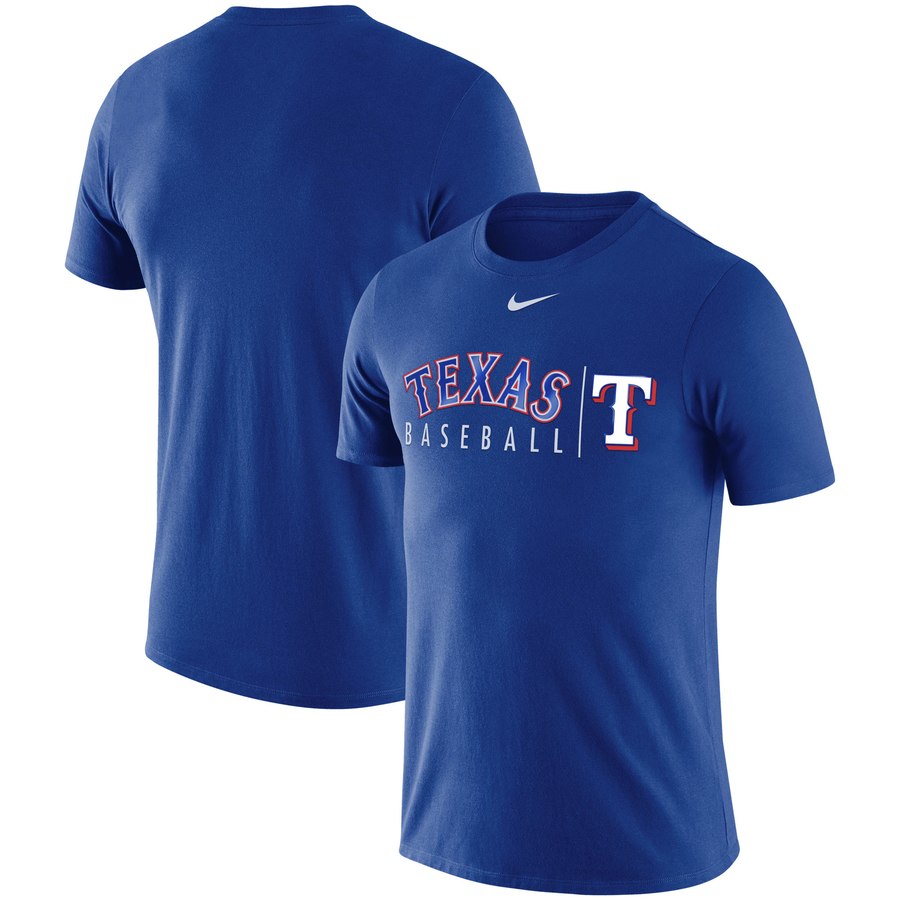 Texas Rangers Nike MLB Practice T-Shirt Royal