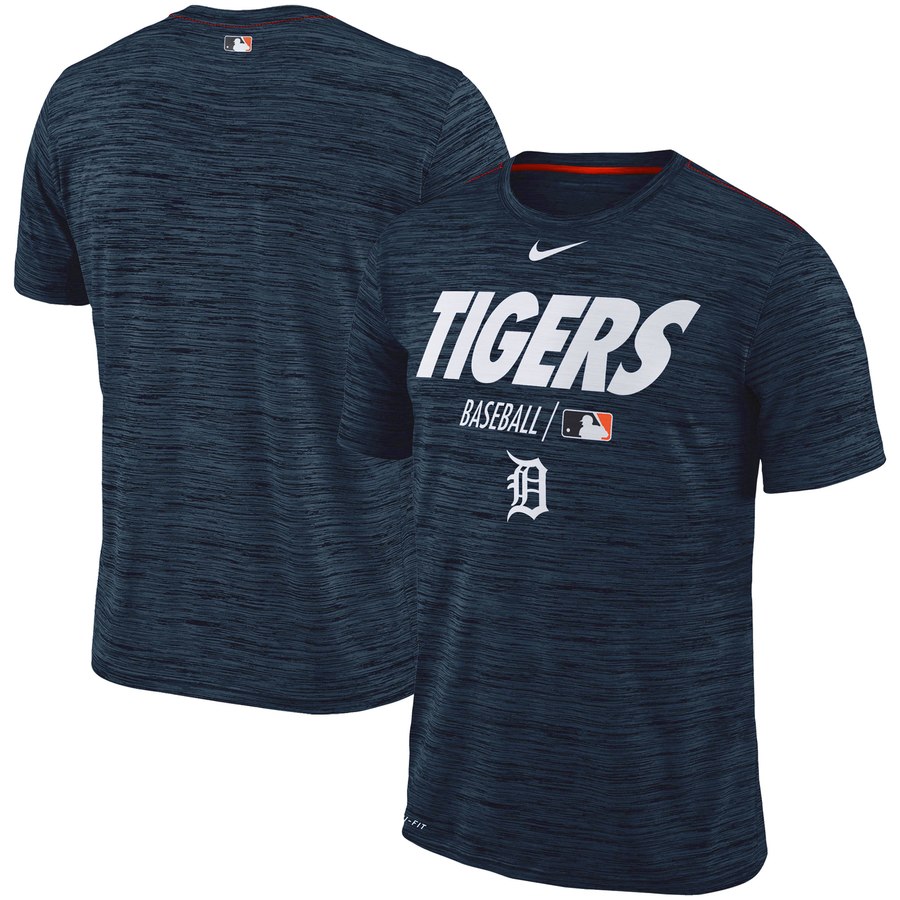 Detroit Tigers Nike Authentic Collection Velocity Team Issue Performance T-Shirt Navy