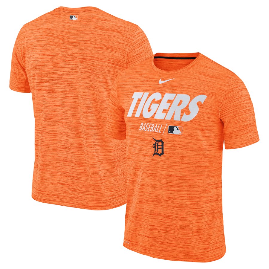 Detroit Tigers Nike Authentic Collection Velocity Team Issue Performance T-Shirt Orange