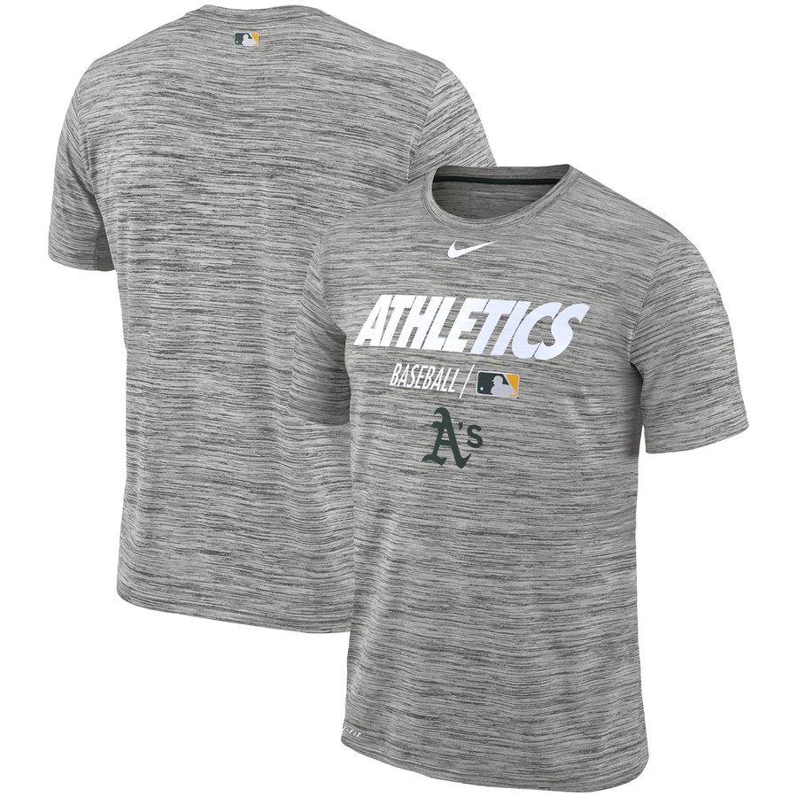 Oakland Athletics Nike Authentic Collection Velocity Team Issue Performance T-Shirt Gray