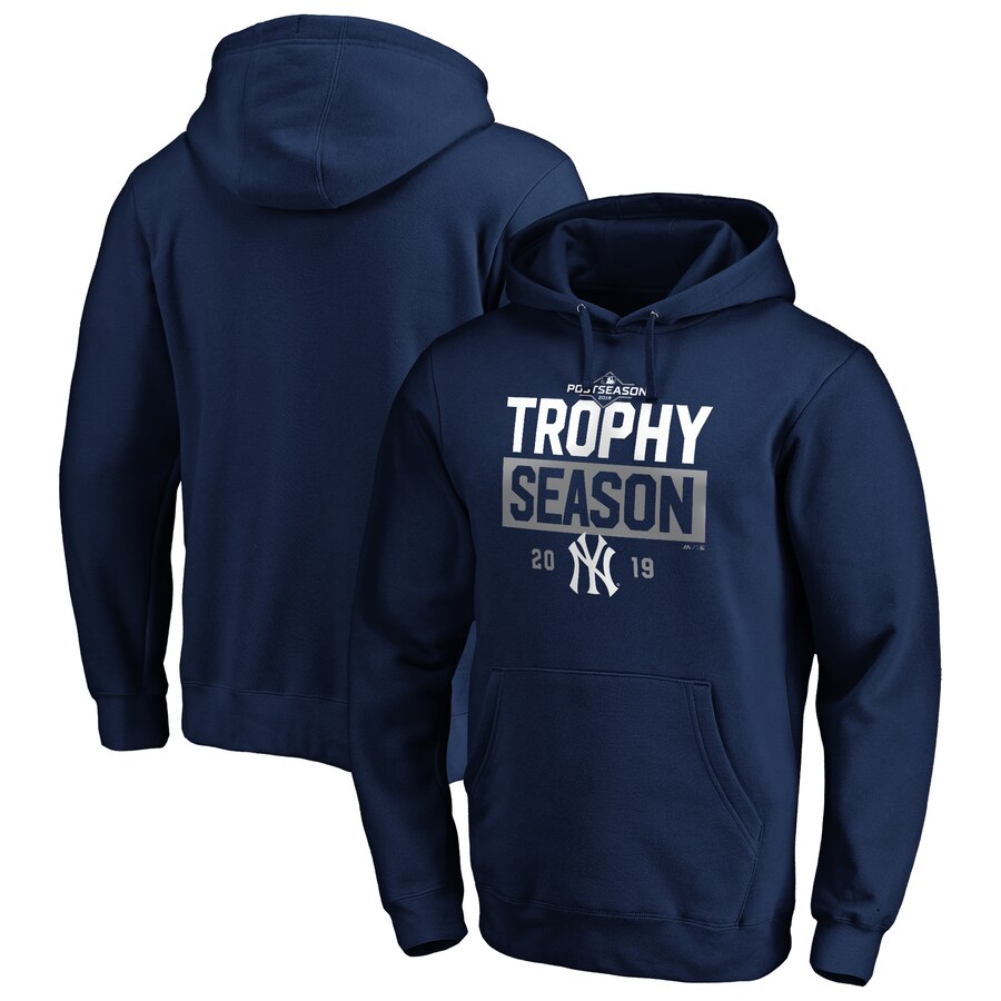 New York Yankees Majestic 2019 Postseason Around the Horn Pullover Hoodie Navy