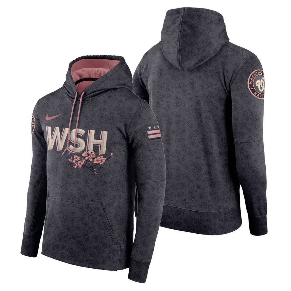 Washington Nationals Blank 2022 City Connect Gray Hoodie