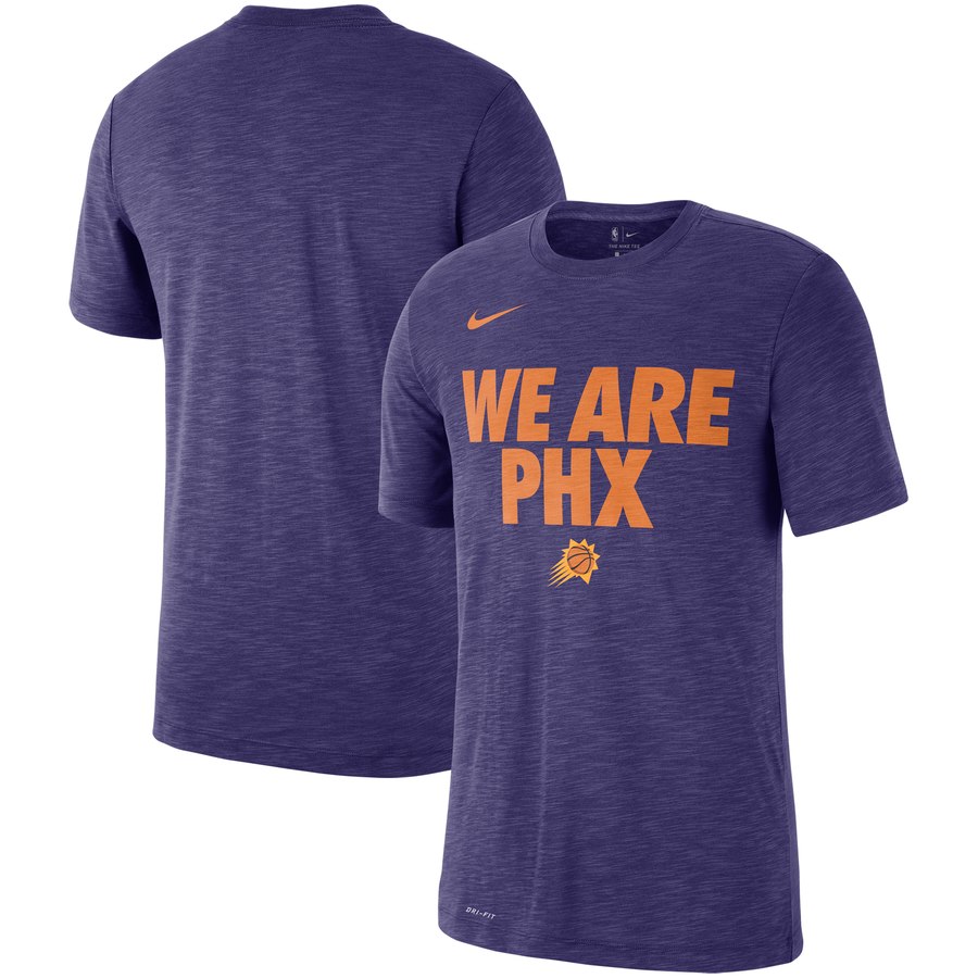 Phoenix Suns Nike Essential Team Attitude Performance T-Shirt Heathered Purple