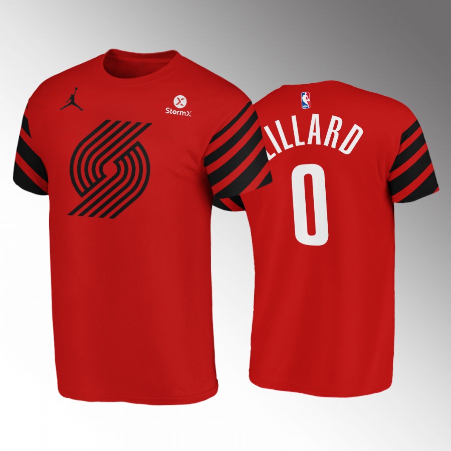 Portland Trail Blazers #0 Damian Lillard Red NBA Men's Nike Statement Edition Swingman Jersey