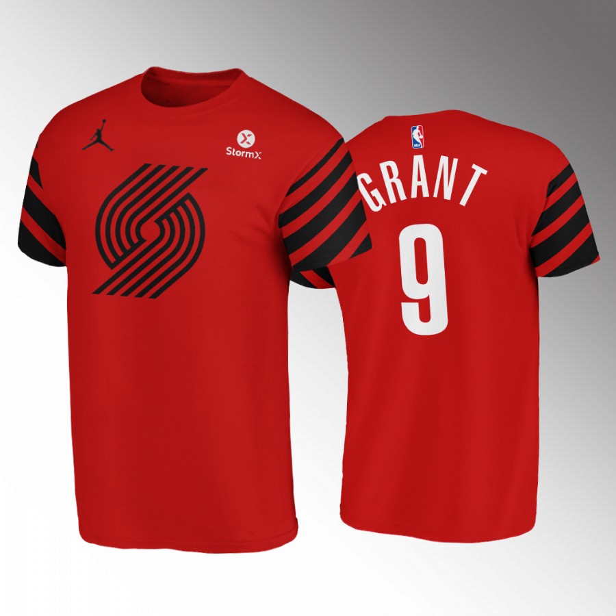 Portland Trail Blazers #9 Jerami Grant Red NBA Men's Nike Statement Edition Swingman Jersey