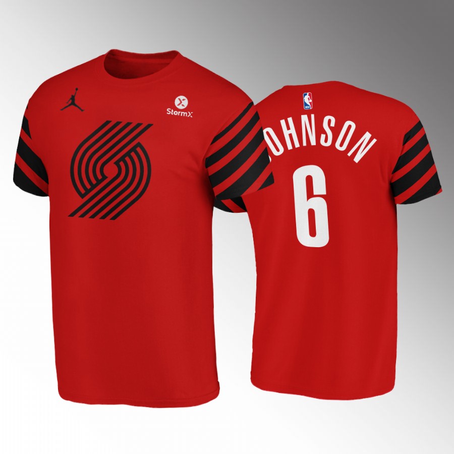 Portland Trail Blazers #6 Keon Johnson Red NBA Men's Nike Statement Edition Swingman Jersey