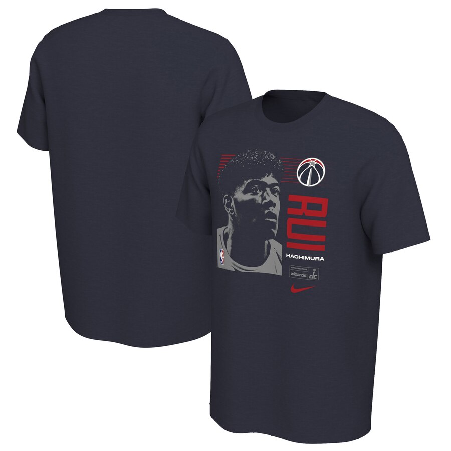 Washington Wizards #8 Rui Hachimura Nike 2019 NBA Draft First Round Rookie T-Shirt Navy