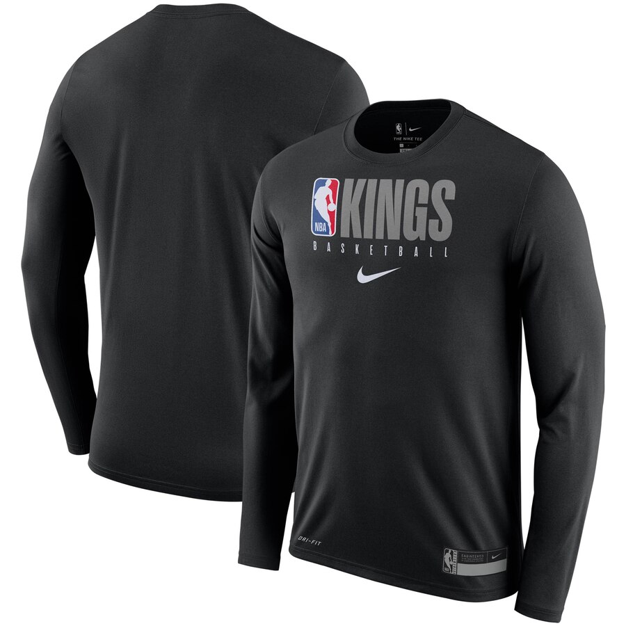 Sacramento Kings Nike Practice Legend Performance Long Sleeve T-Shirt Black